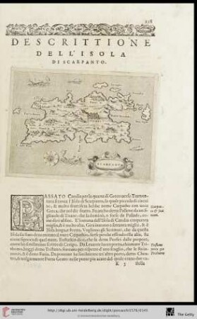 Descrittione dell‘ Isola di Scarpanto