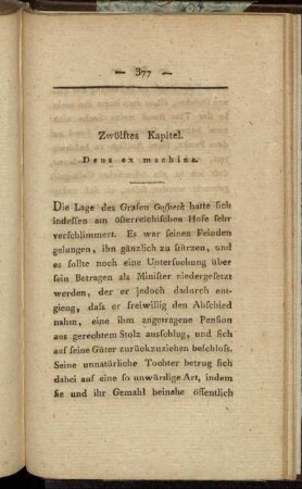 Zwölftes Kapitel. Deus ex machina.