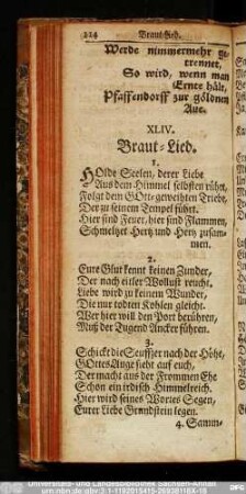 XLIV. Braut-Lied.
