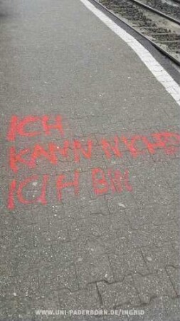 ICH KANN NICHTS ICH BiN