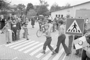 Einweihung des neuen Verkehrsübungsplatzes der Grundschule Hagsfeld