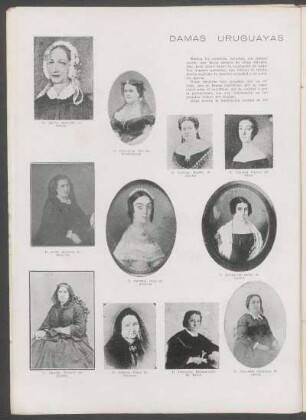 Damas uruguayas del siglo XIX