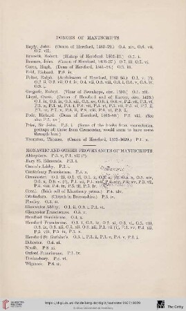 Donors of manuscripts