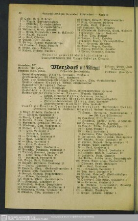 Merzdorf mit Rittergut