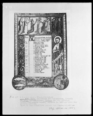 Psalterium mit Kalendarium — Kalendar, Folio 1verso-7recto — Buchseite Februar, Folio 2recto