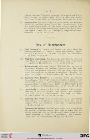 Das 17. Jahrhundert (Nr. 35-77)