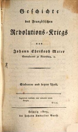 Geschichte des französischen Revolutions-Kriegs, 7