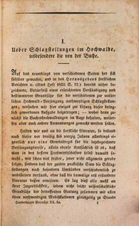 Beiträge zur gesammten Forstwissenschaft, 3. 1833, H. 1