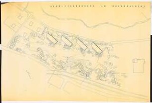 Universitätsklinikum Tübingen Grünanlage an den Schwesternwohnhäusern im Käsenbachtal: Lageplan mit Gartenplan 1:250