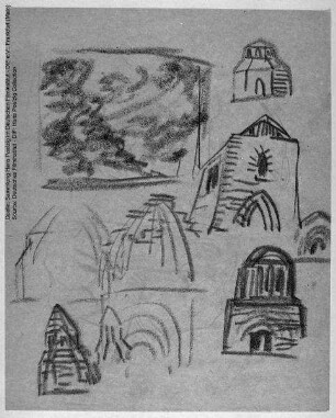 Skizze zu "Zur Chronik von Grieshuus" (1923-1925)