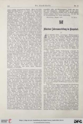 9: Münchner Jahresausstellung im Glaspalast