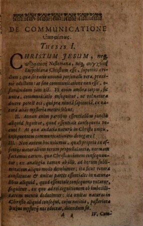 De Communicatione Hypostaseōs