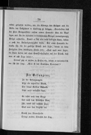 Der Gefangene.