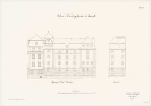 Polizeidienstgebäude, Kassel: Ansichten 1:100