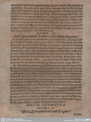 AXIOMA I. Essentia Qualitatum Occult. nulli est cognita?