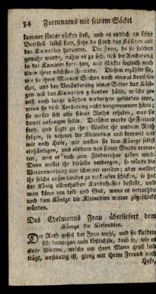 Des Edelmanns Frau überliefert dem Könige die Kleinodien.