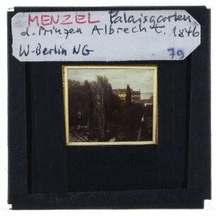 Menzel, Palaisgarten des Prinzen Albrecht
