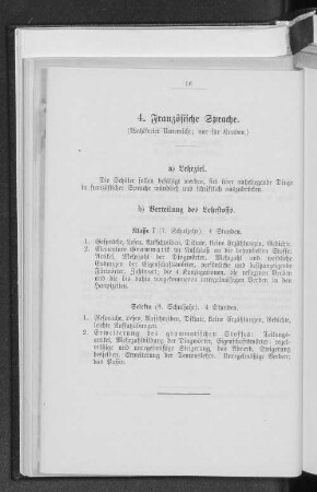 4. Französische Sprache.