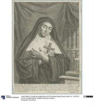Porträt der seligen Marie de l'Incarnation Marie Guyard