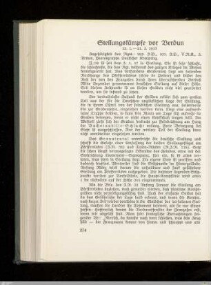Stellungskämpfe vor Verdun
