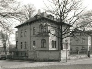 Dresden-Blasewitz, Wägnerstraße 21. Wohnhaus (um 1890). Eckansicht mit Fassade Eichstraße