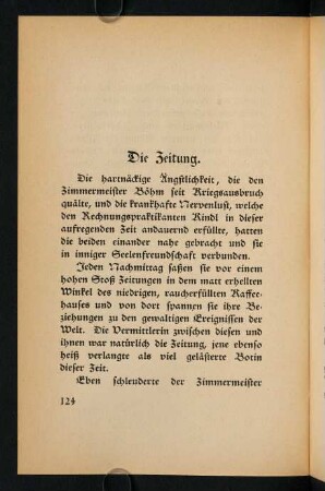 124-139, Die Zeitung
