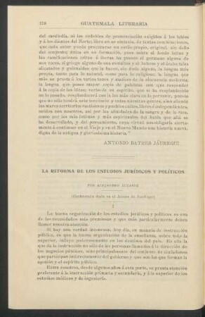 La reforma de los estudios jurídicos y políticos : (Conferencia dada en el Ateneo de Santiago)
