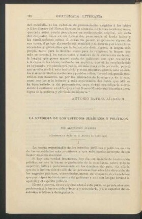 La reforma de los estudios jurídicos y políticos : (Conferencia dada en el Ateneo de Santiago)