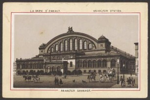 Ansichtskarte La Gare d'Anhalt, um 1890