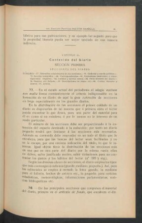 Sección primera - Secciones del diario.