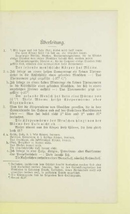 Überleitung