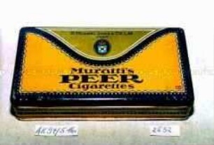 Blechdose für 50 Stück "Muratti's PEER Cigarettes"