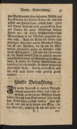 Fünfte Betrachtung