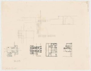 Thiersch, Friedrich von; München; Justizpalast - Treppenhaus (Grundrisse)