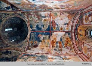 Die Ausmalung der Sankt Georgskirche : Die Ausmalung des Langhauses : Szenen aus dem Leben Christi: Die Darstellung im Tempel, die Taufe Christi, die Auferweckung des Lazarus, die Verklärung