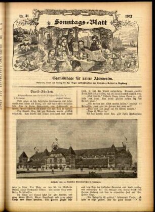 Ausgabe vom Sonntag, den 02. August 1903.