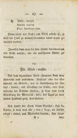 23. Für Glied-wasser