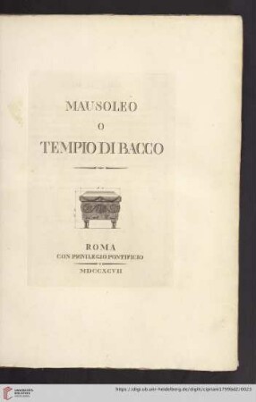 Mausoleo o Tempio di Bacco