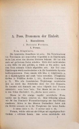 Die Pronomina possessiva im Altfranzösischen