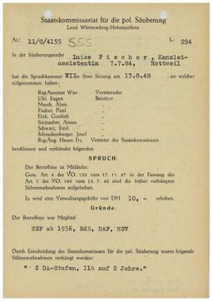 Fischer, Luise