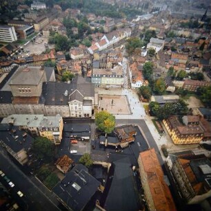 Theaterplatz in Weimar : Blickrichtung Norden
