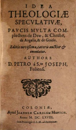 Idea theologiae speculativae