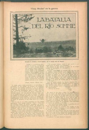 La batalla del río Somme : "Fray Mocho" en la guerra