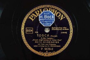 Tosca : II. Akt, Cantate: "Singet, singt vereint im vollen Chor" / (G. Puccini)