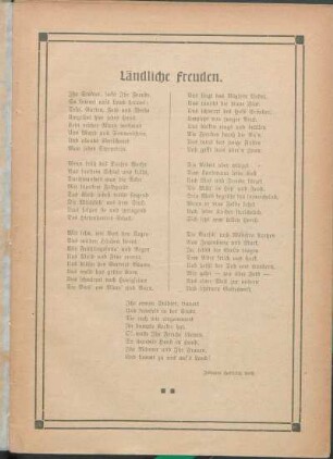 Ländliche Freuden.