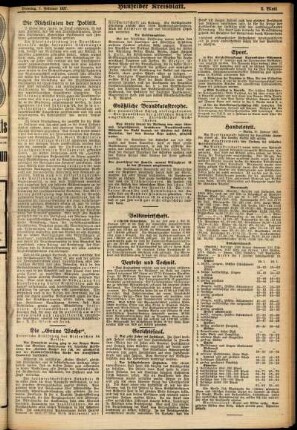 Zweite Ausgabe vom Dienstag, den 01. Februar 1927.