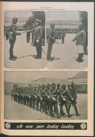 En el colegio militar. - Entrega de premios a los nuevos subtenientes [Fotografías]