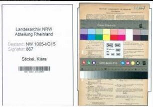 Entnazifizierung Klara Stickel , geb. 03.03.1894 (Sekretaerin)