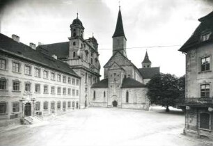Ellwangen, Basilika St. Vitus : Ellwangen. Basilika St. Vitus. Ansicht von Südwesten
