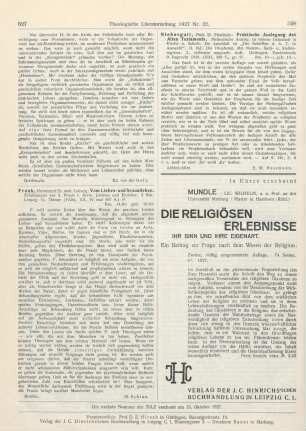 527 [Rezension] Frank, Ludwig, Vom Liebes- und Sexualleben